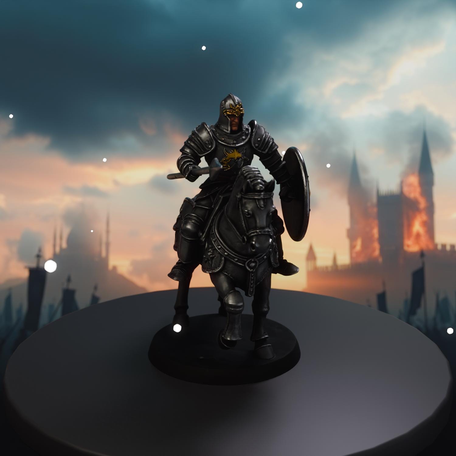 Shock Cav STL File - Fantasy Tabletop Miniature 28mm Wargaming 3D Print