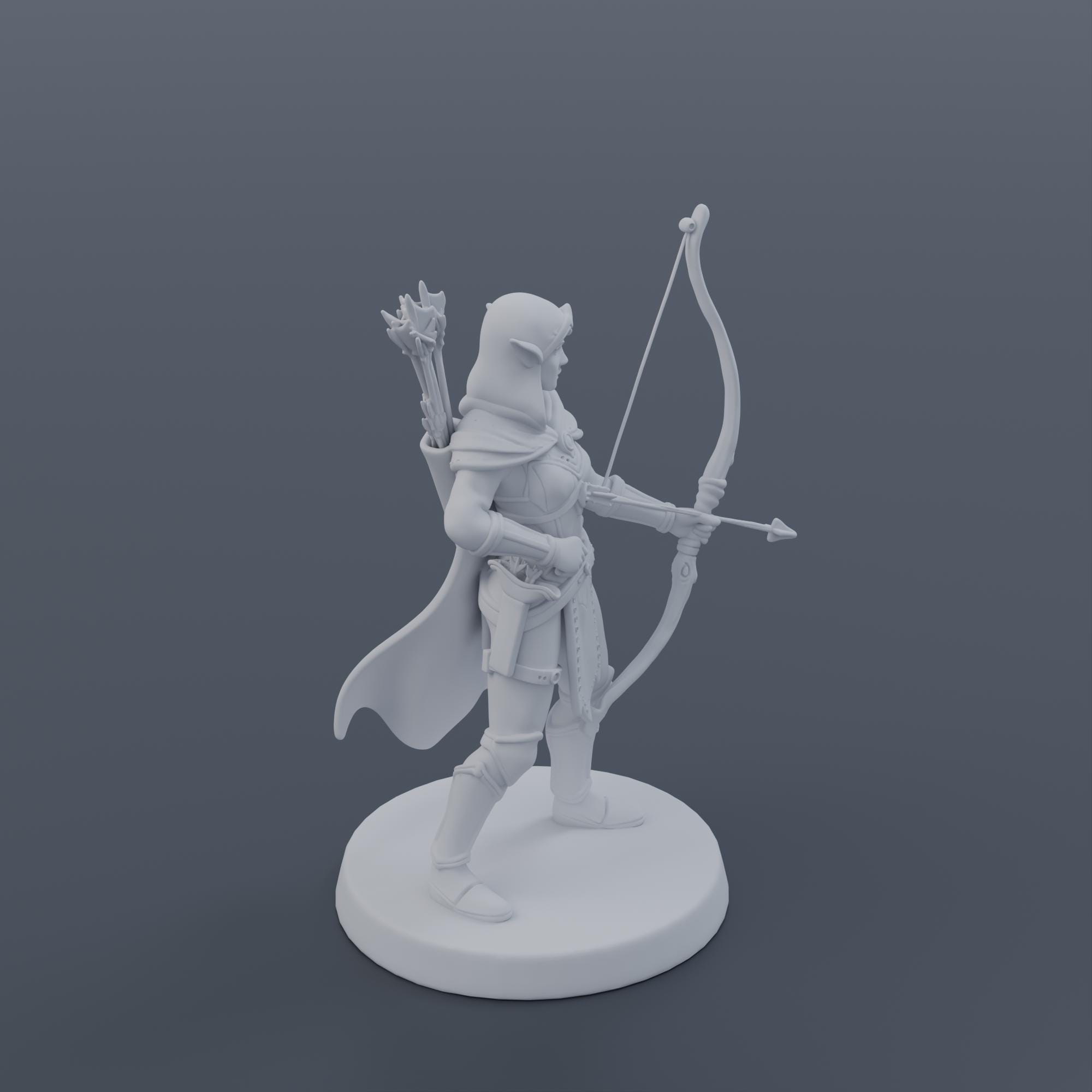 Elf Ranger Queen Miniature STL