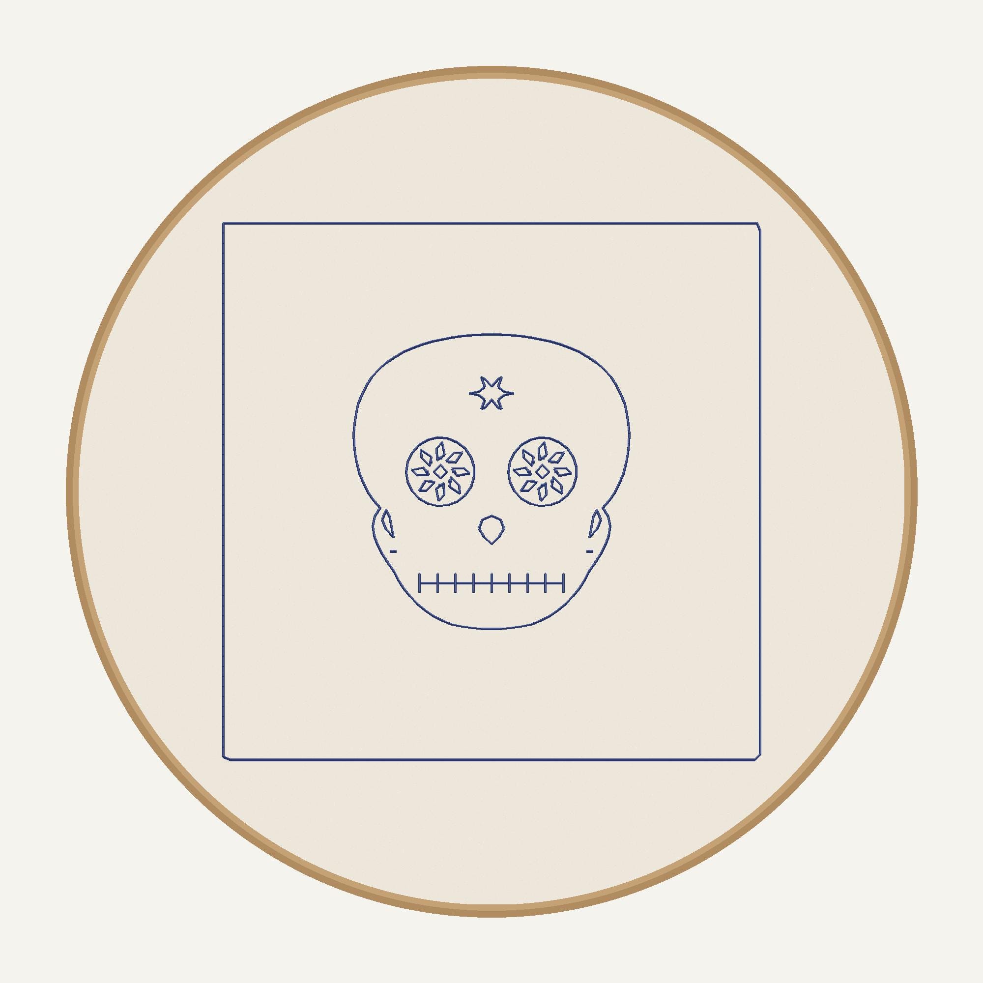 Sugar Skull Machine Embroidery Designs