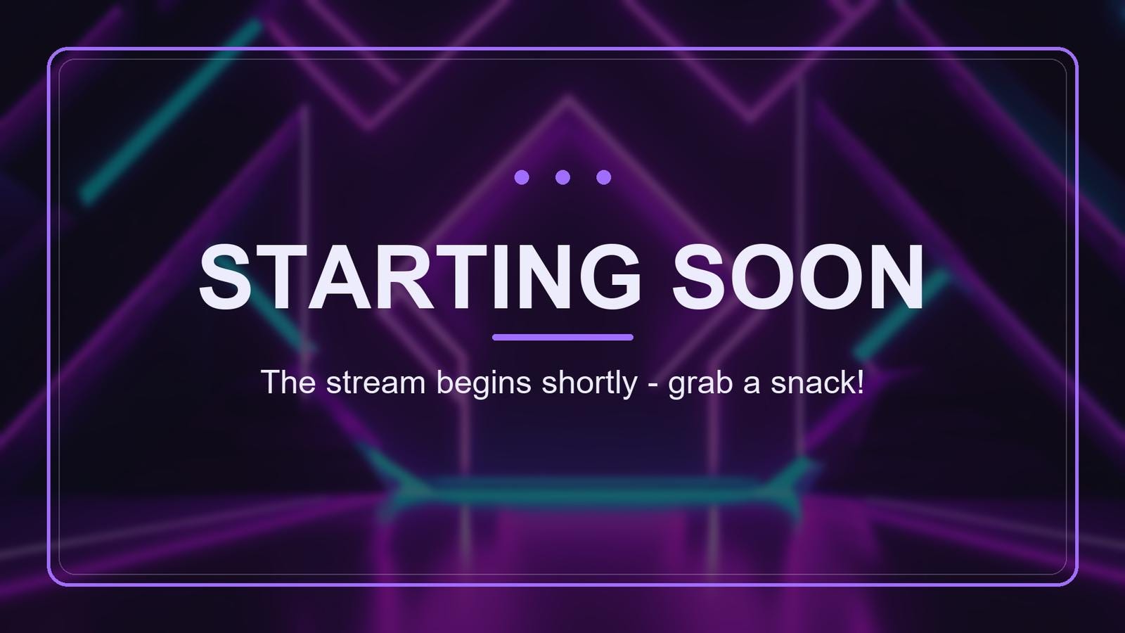 Neon Twitch Overlay Package