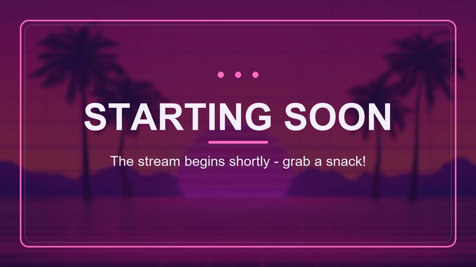 Vaporwave Twitch Overlay Package