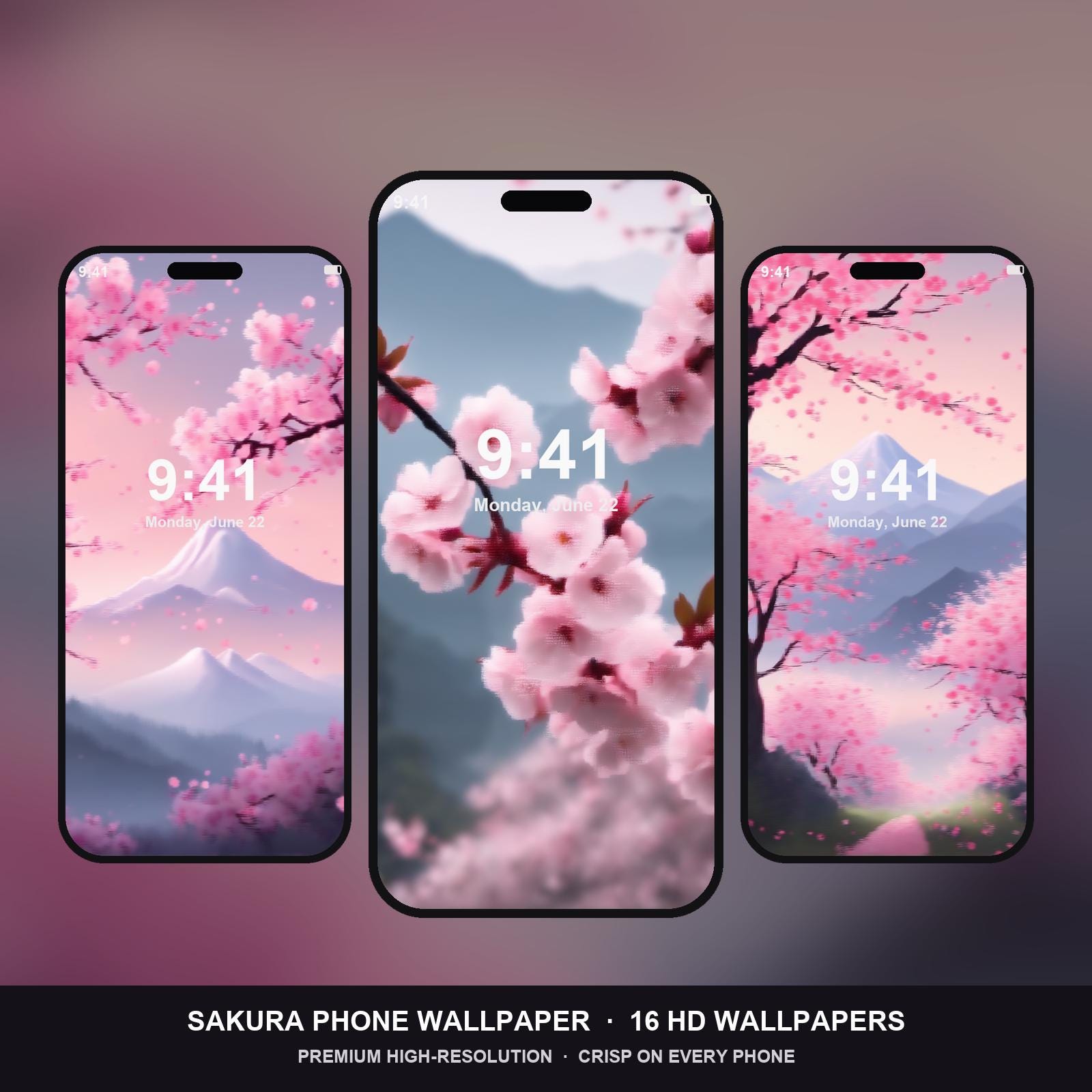 Sakura Phone Wallpaper | 16 Cherry Blossom iPhone Wallpapers | Japanese Aesthetic Lock Scr