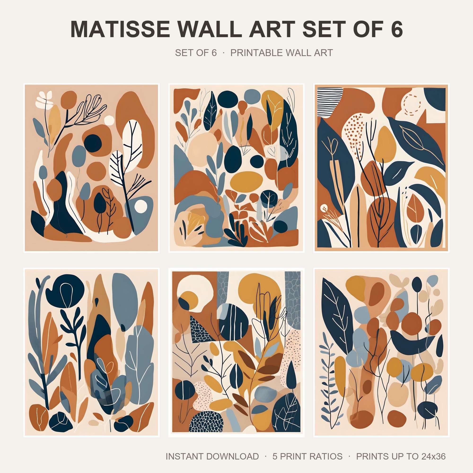 Matisse Wall Art Set of 6
