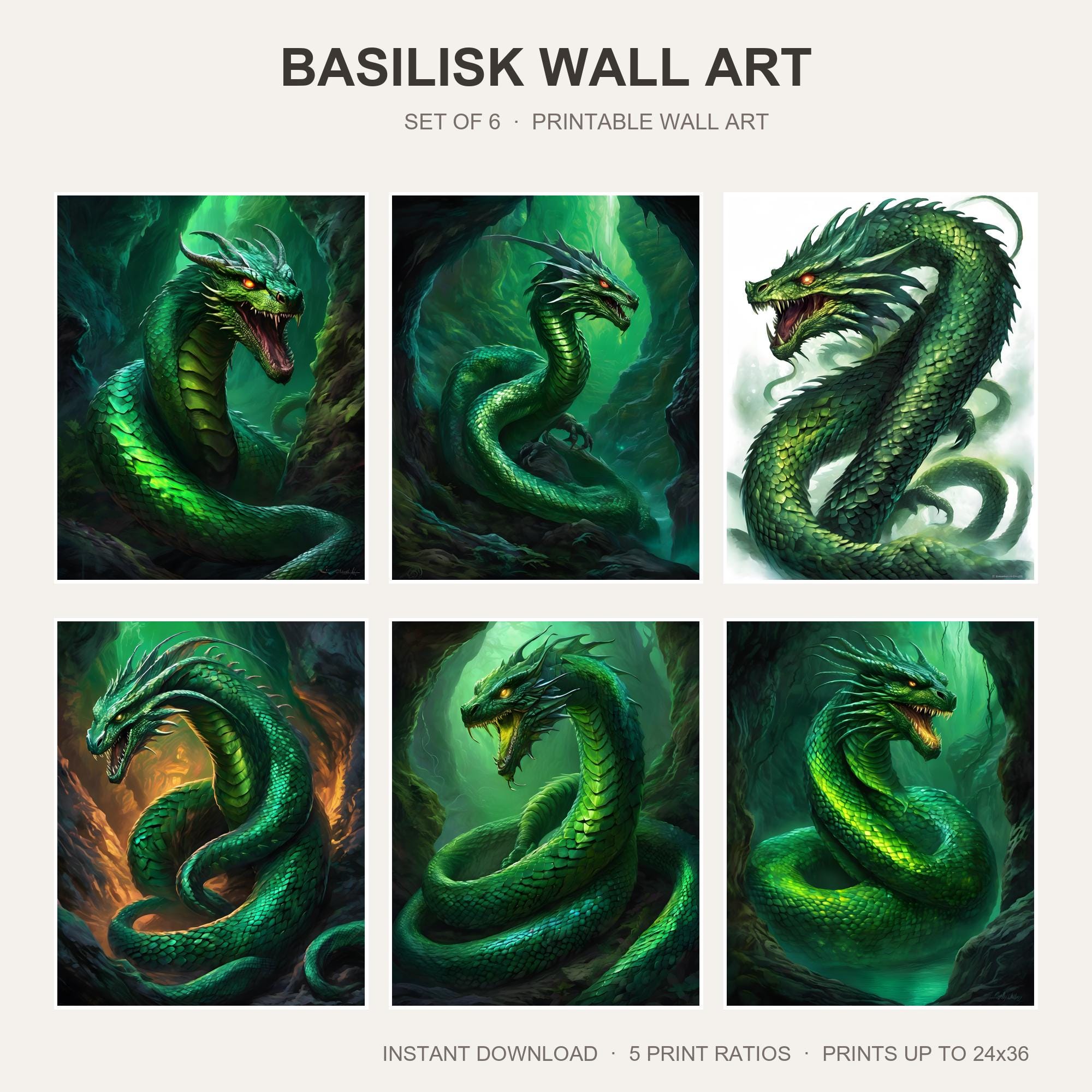 Basilisk Wall Art