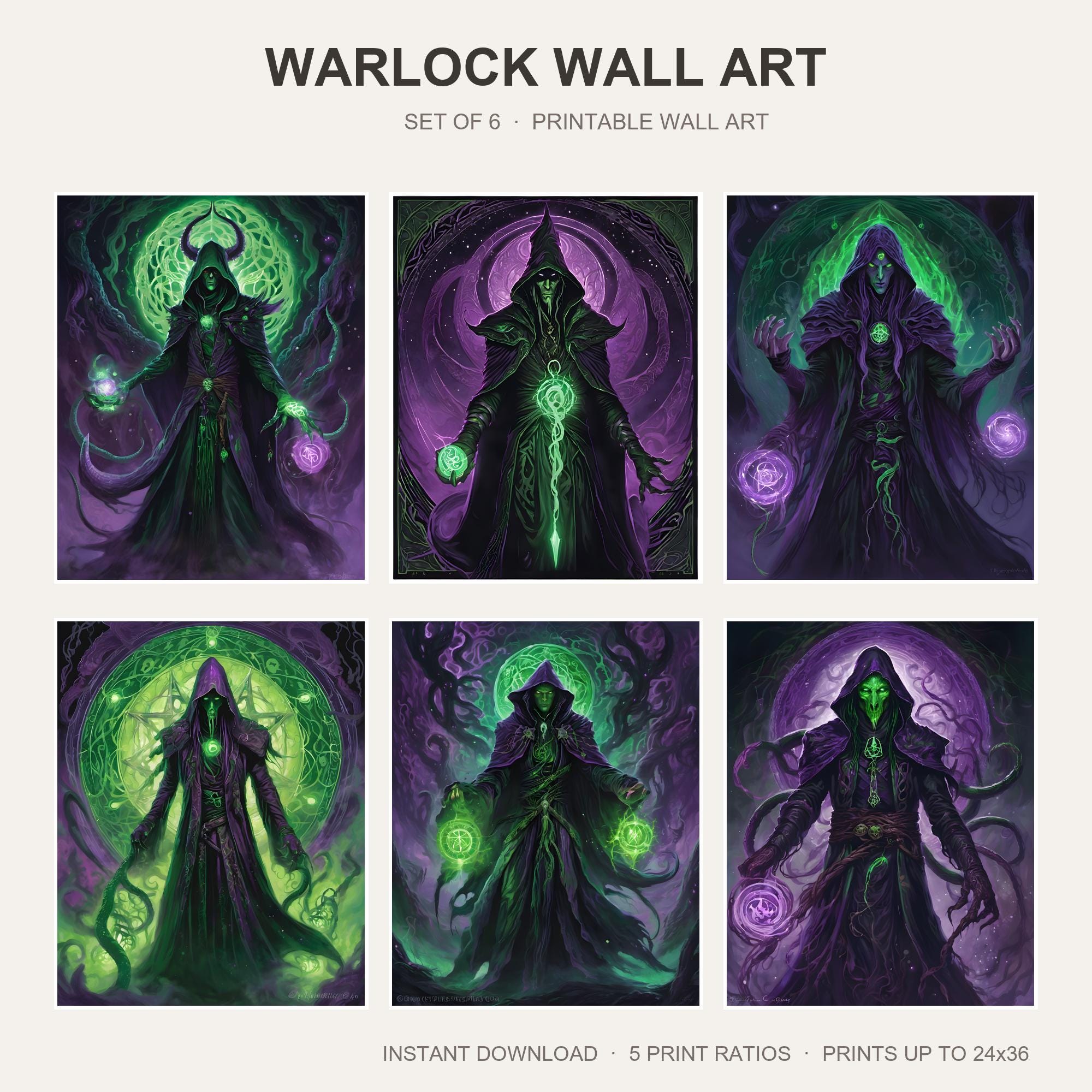 Warlock Wall Art
