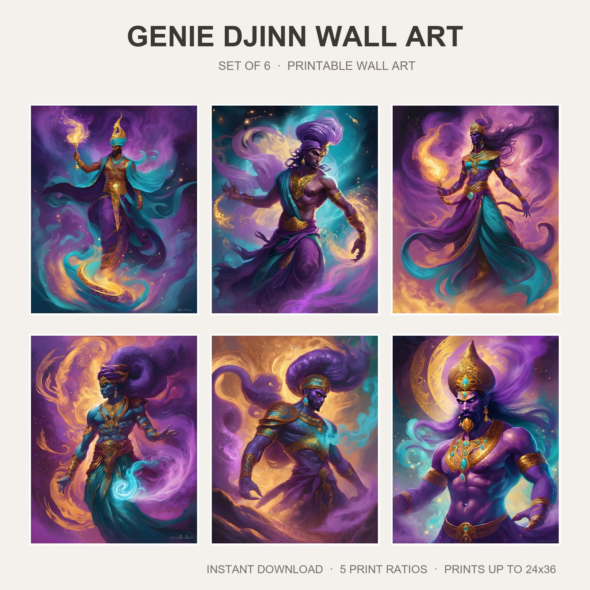 Genie Djinn Wall Art