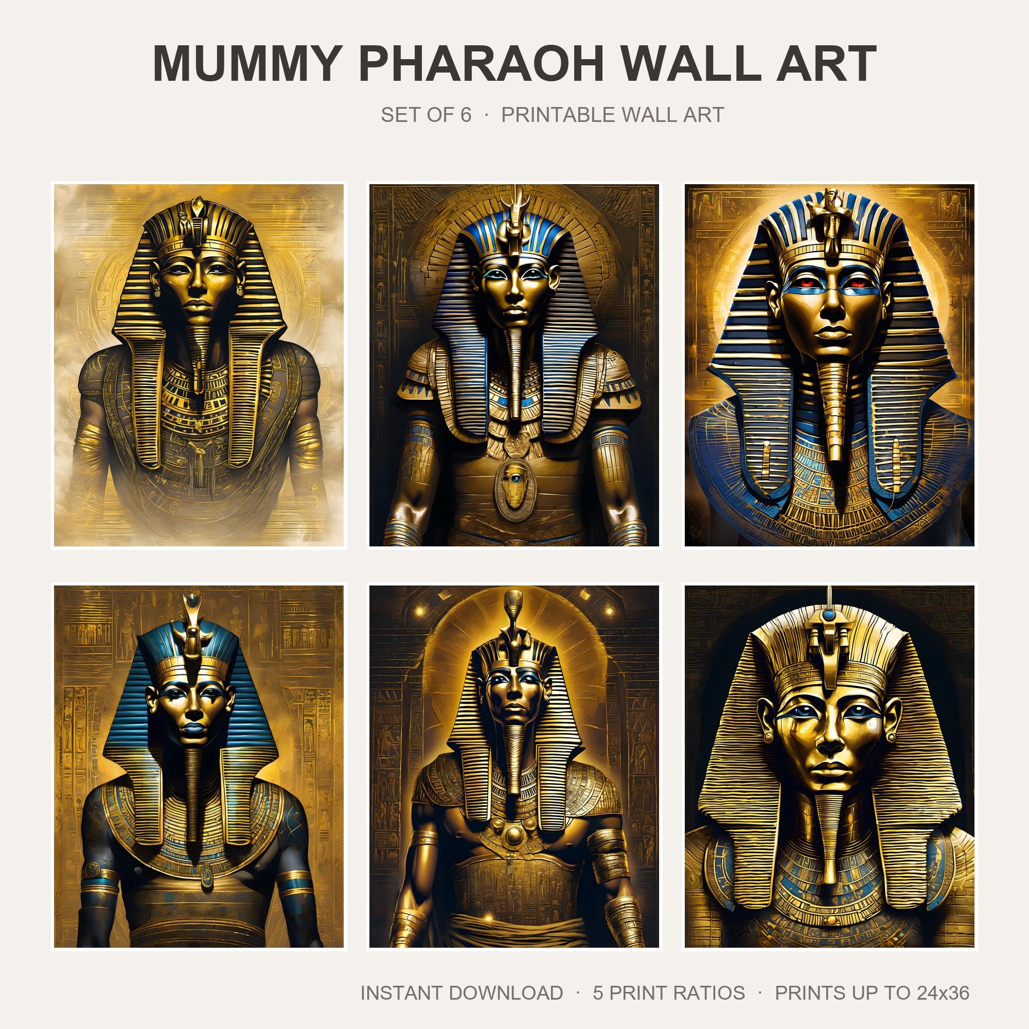 Mummy Pharaoh Wall Art