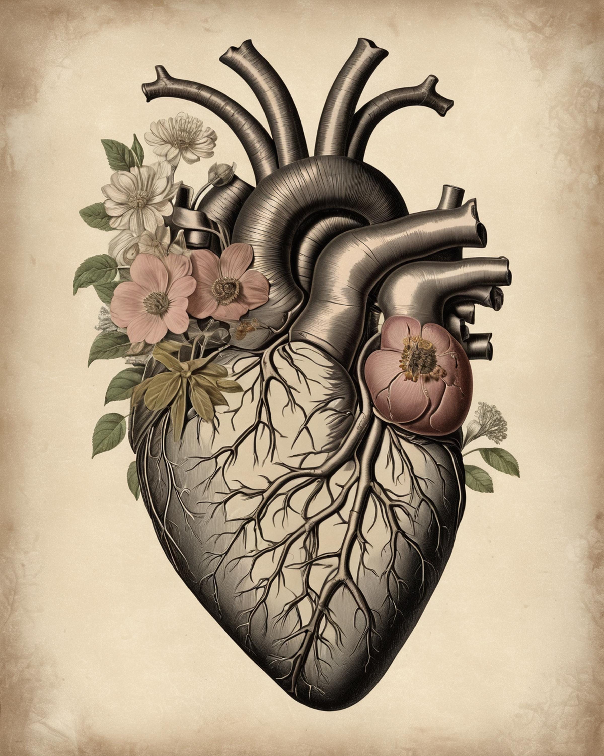 Vintage Anatomy Wall Art Set of 6