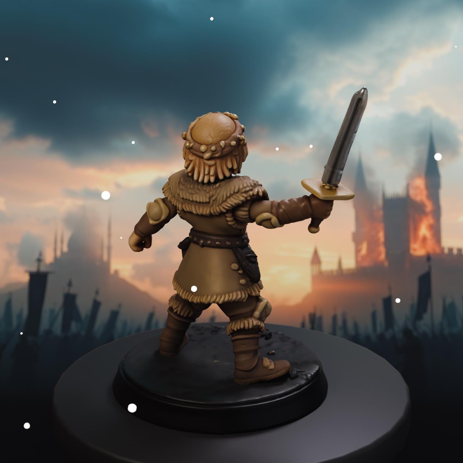 Nordic Prince STL File - Fantasy Tabletop Miniature 28mm Wargaming 3D Print