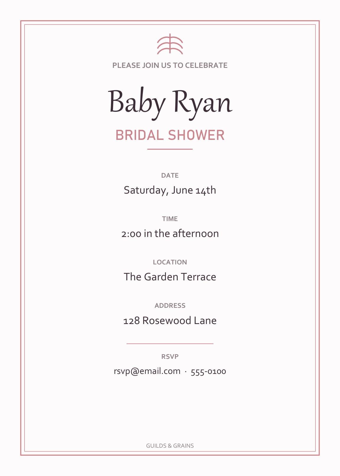 Bridal Shower Invitation Template Editable, Printable Floral Bridal Shower Invite, Instant Download Digital Invitation