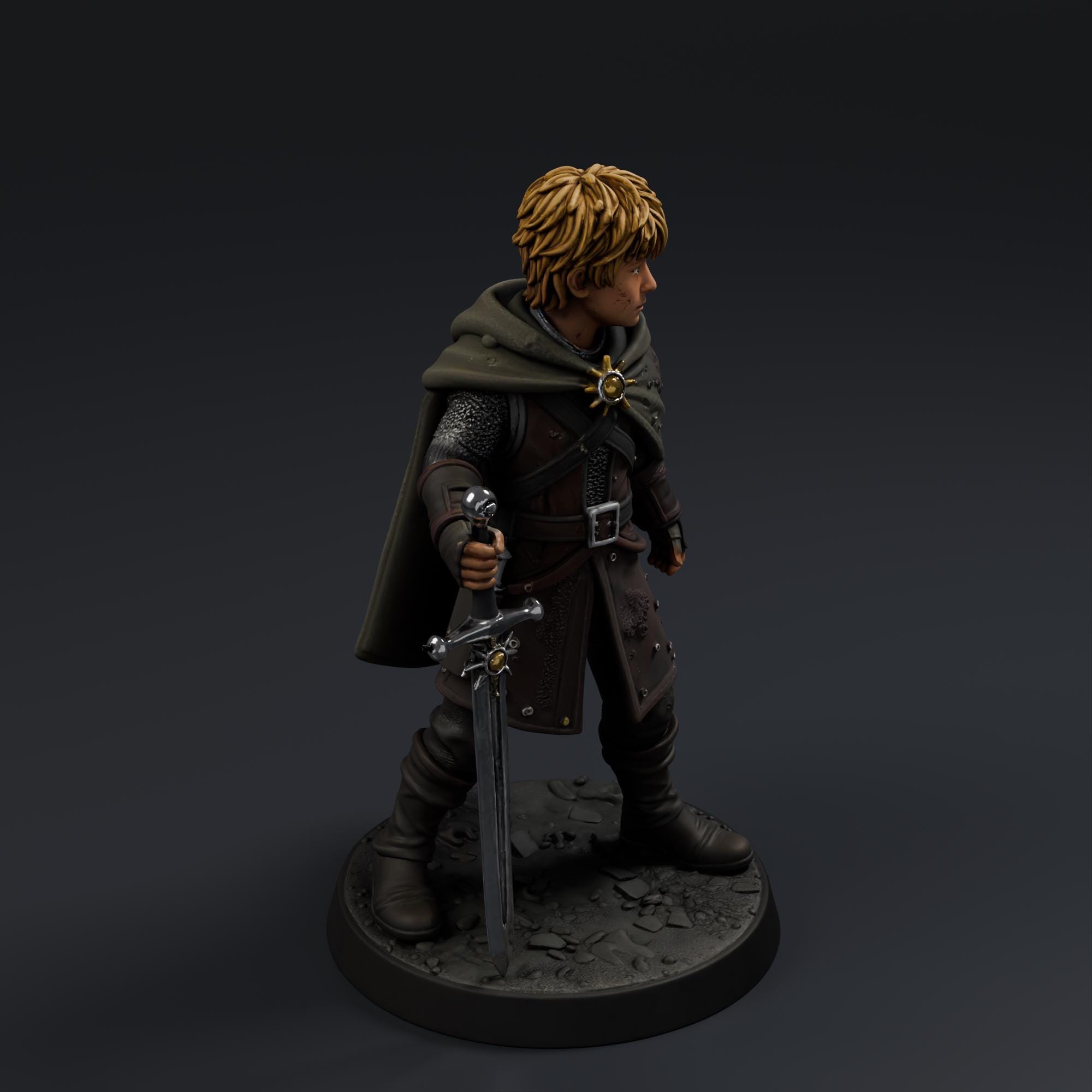 Young Prince STL File - Fantasy Tabletop Miniature 28mm Wargaming 3D Print