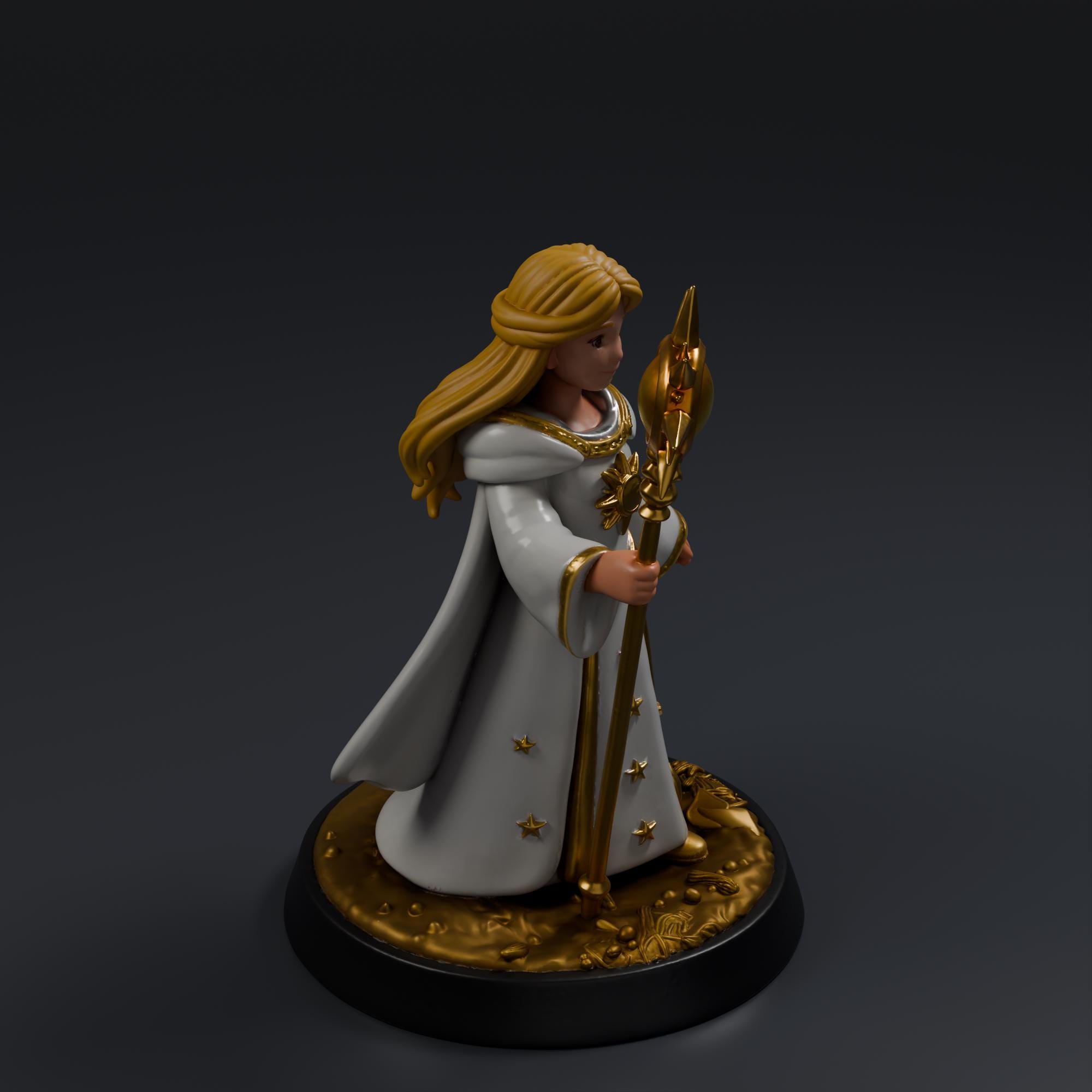 Fantasy Princess STL File - Fantasy Tabletop Miniature 28mm Wargaming 3D Print