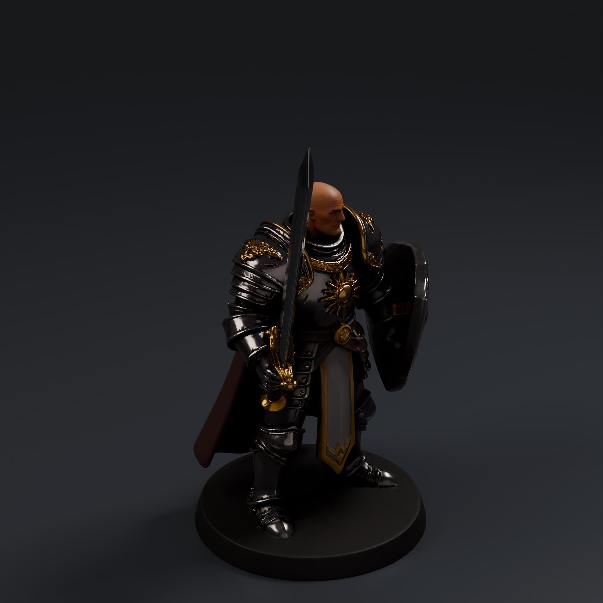 Elite Shiel Guard STL File - Fantasy Tabletop Miniature 28mm Wargaming 3D Print