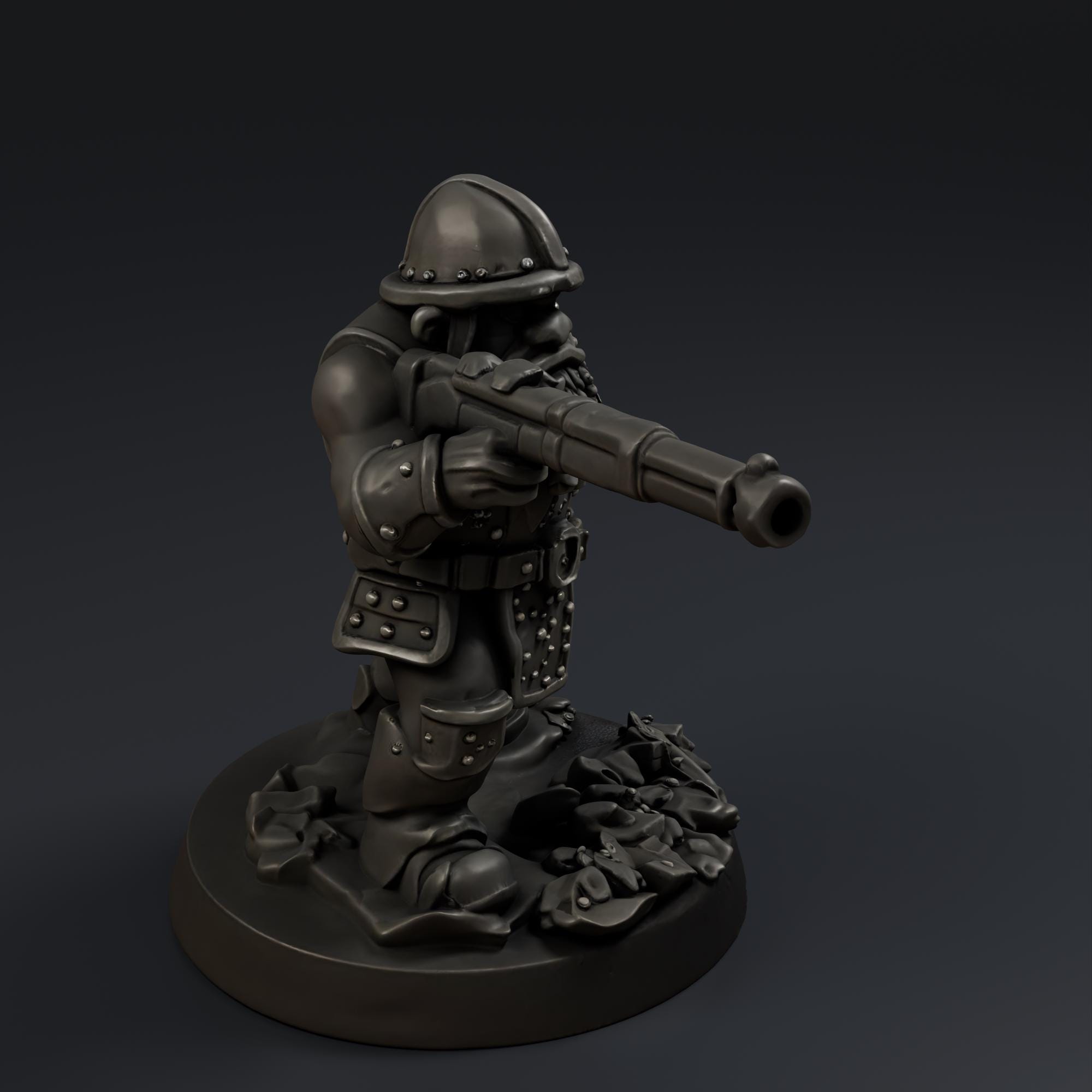 Dwarf STL File - Fantasy Tabletop Miniature 28mm Wargaming 3D Print