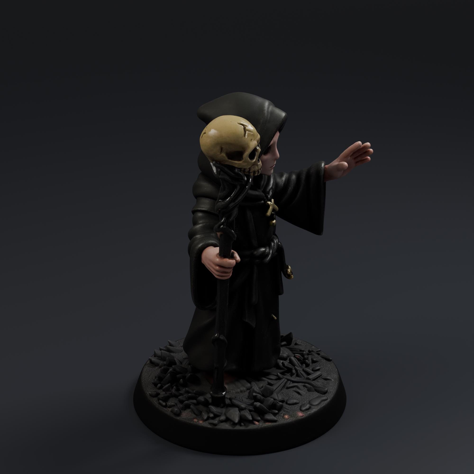 Necromancer Gruntv1 STL File - Fantasy Tabletop Miniature 28mm Wargaming 3D Print