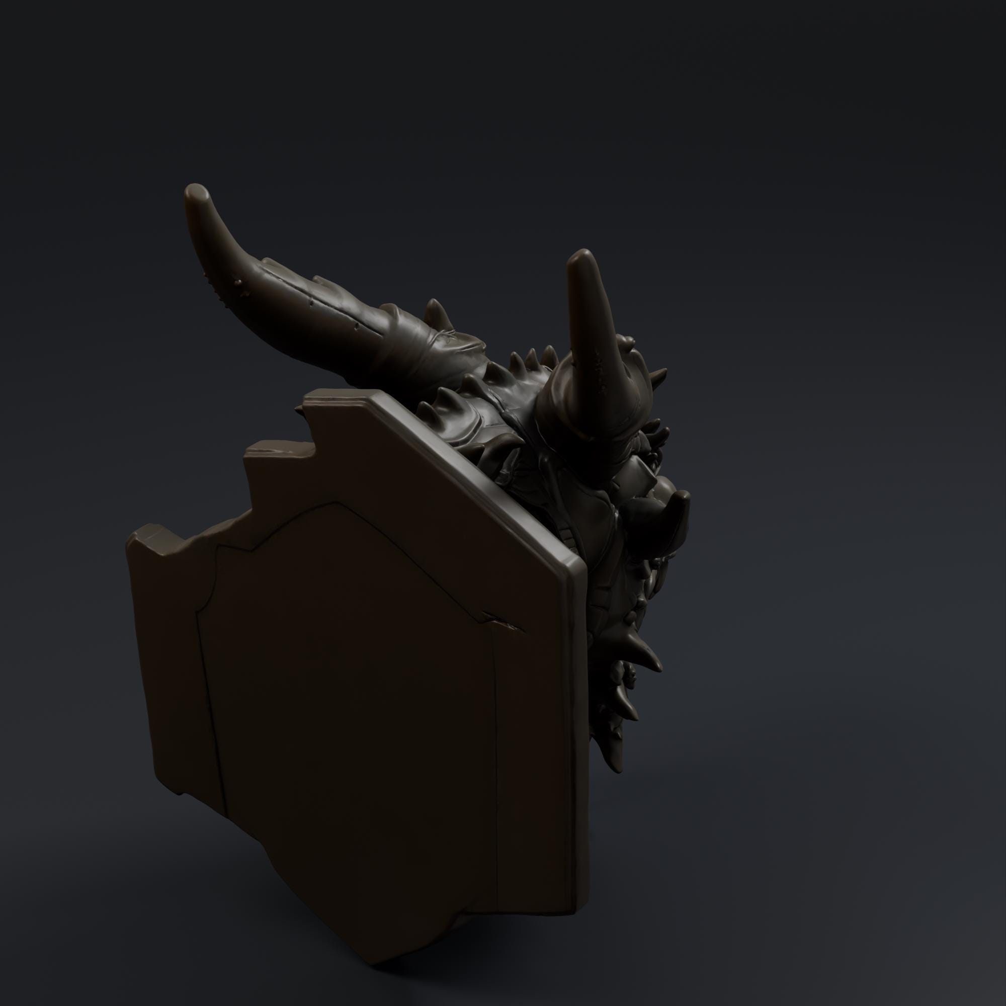 Dragon Head Wall Mount STL File - Fantasy Tabletop Miniature 28mm Wargaming 3D Print