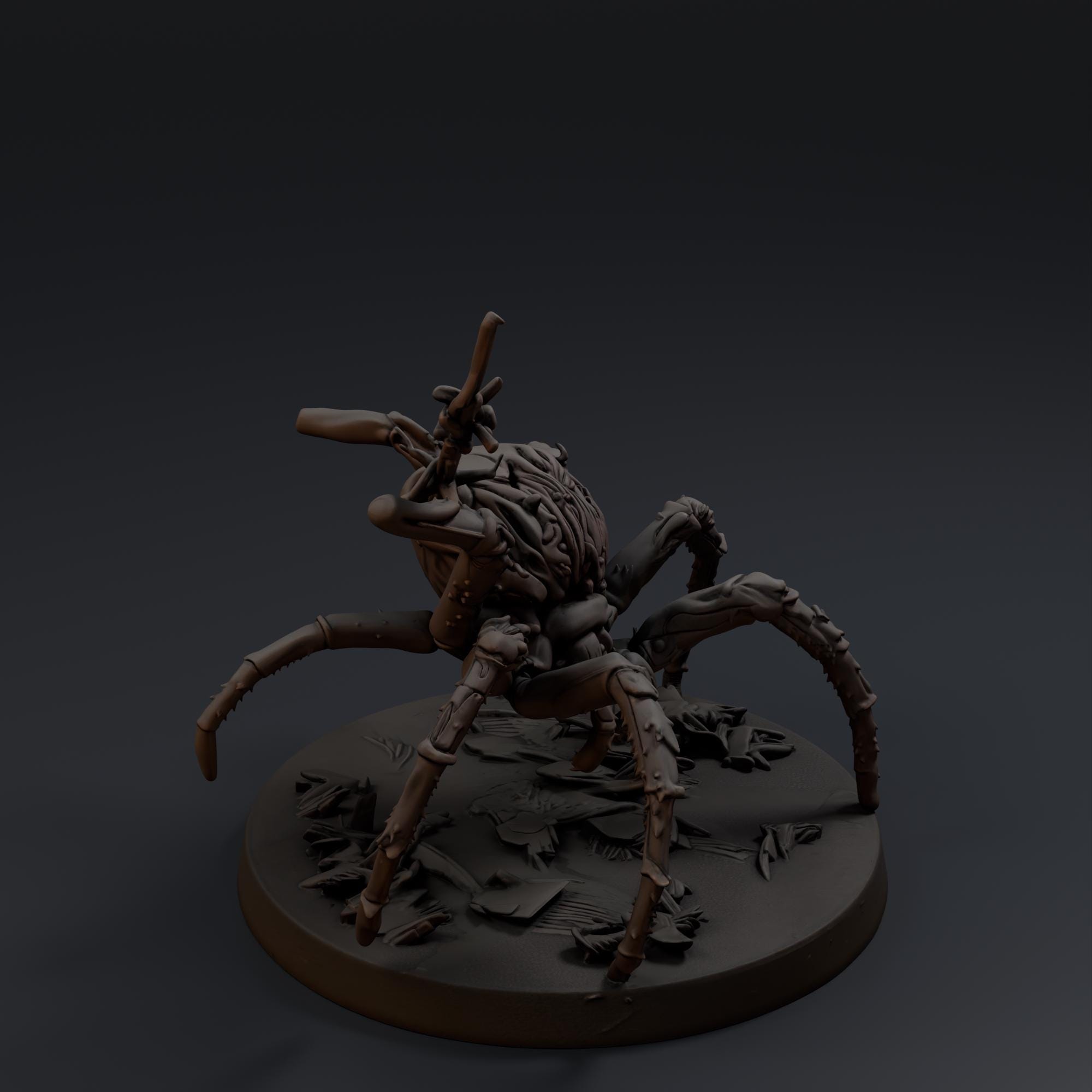 Giant Forest Spider 1 STL File - Fantasy Tabletop Miniature 28mm Wargaming 3D Print