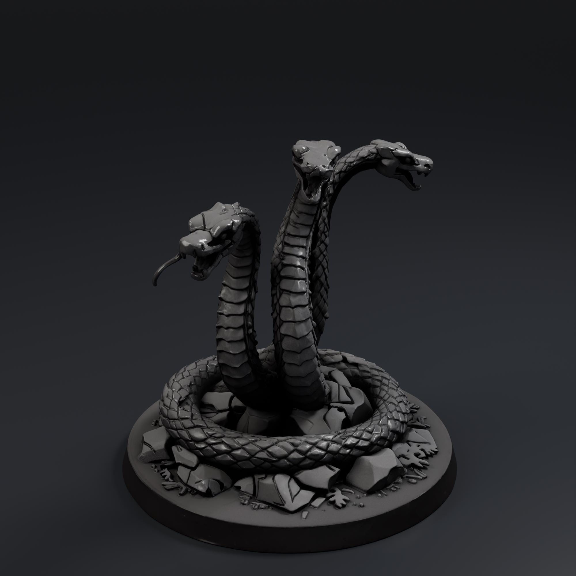 Hydra STL File - Fantasy Tabletop Miniature 28mm Wargaming 3D Print