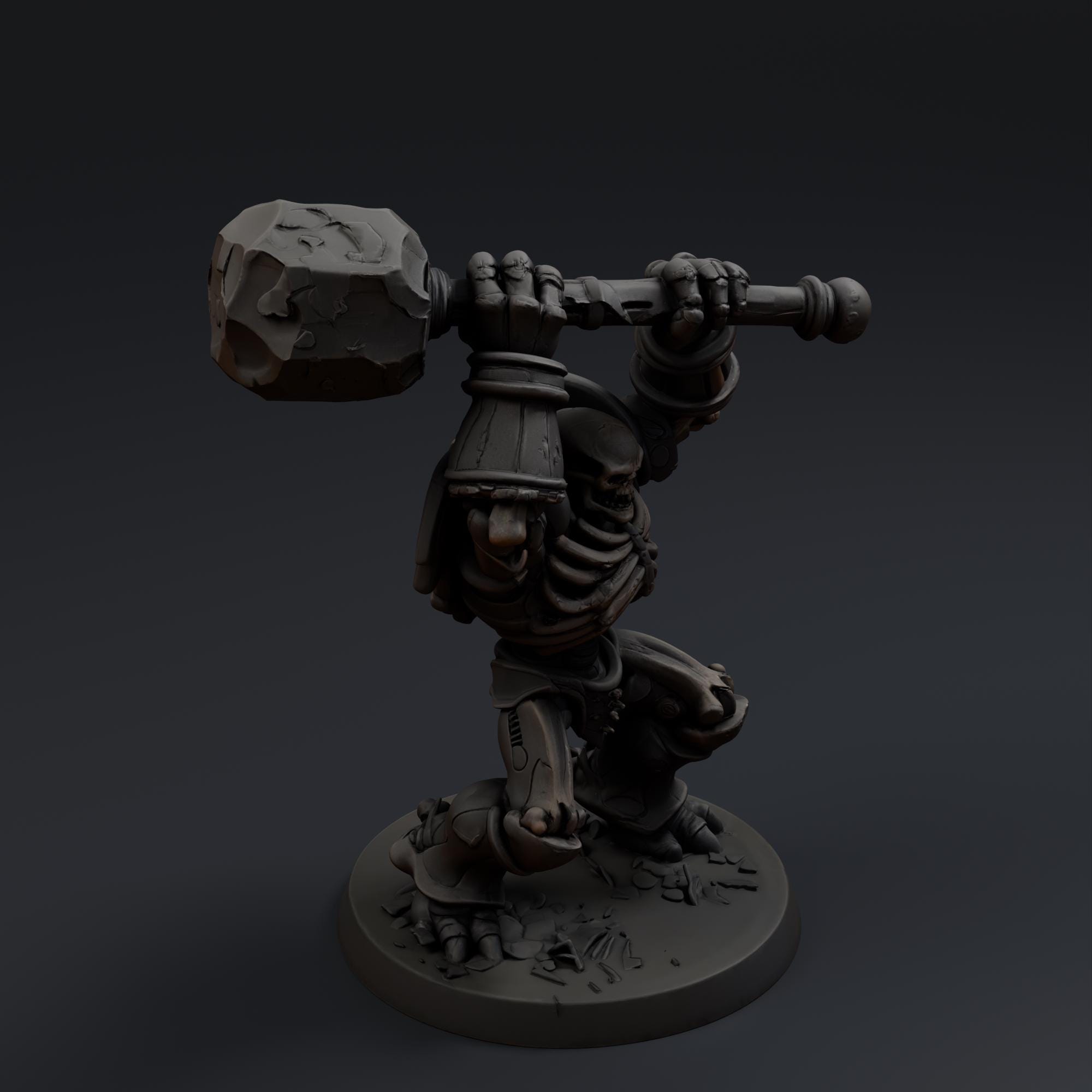 Skeletal Titan STL File - Fantasy Tabletop Miniature 28mm Wargaming 3D Print