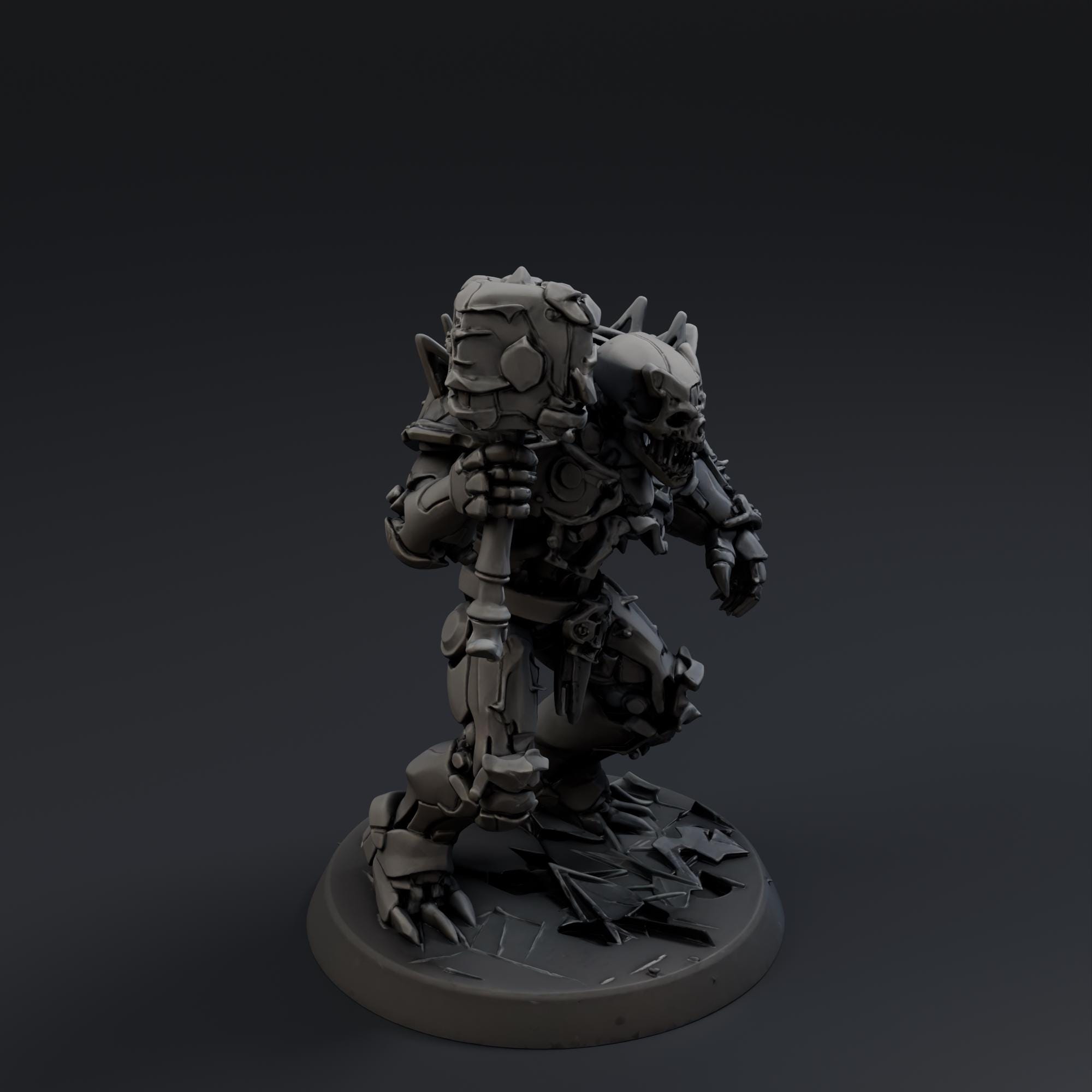 Skeletal Titan 2 STL File - Fantasy Tabletop Miniature 28mm Wargaming 3D Print