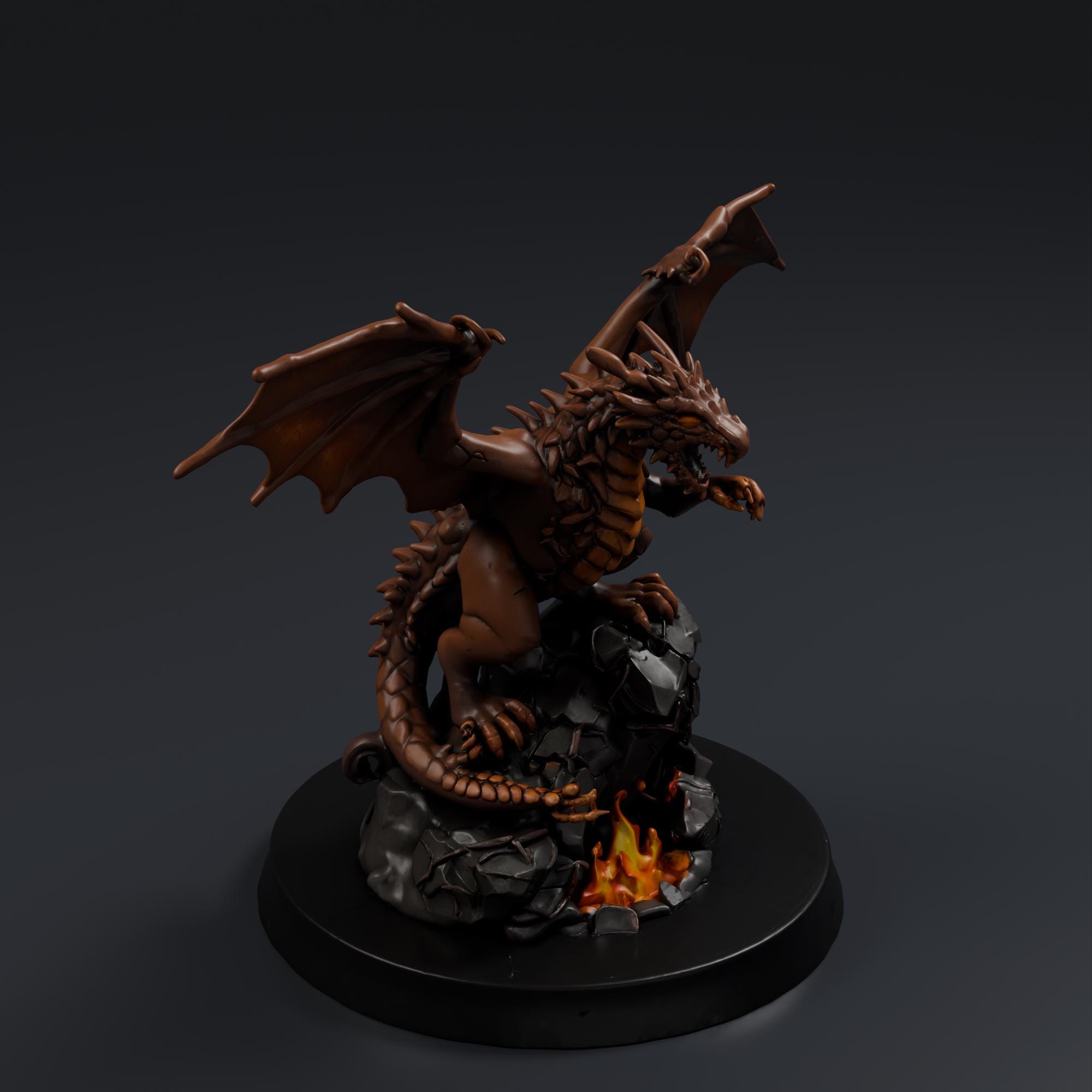 Dragon 5 STL File - Fantasy Tabletop Miniature 28mm Wargaming 3D Print