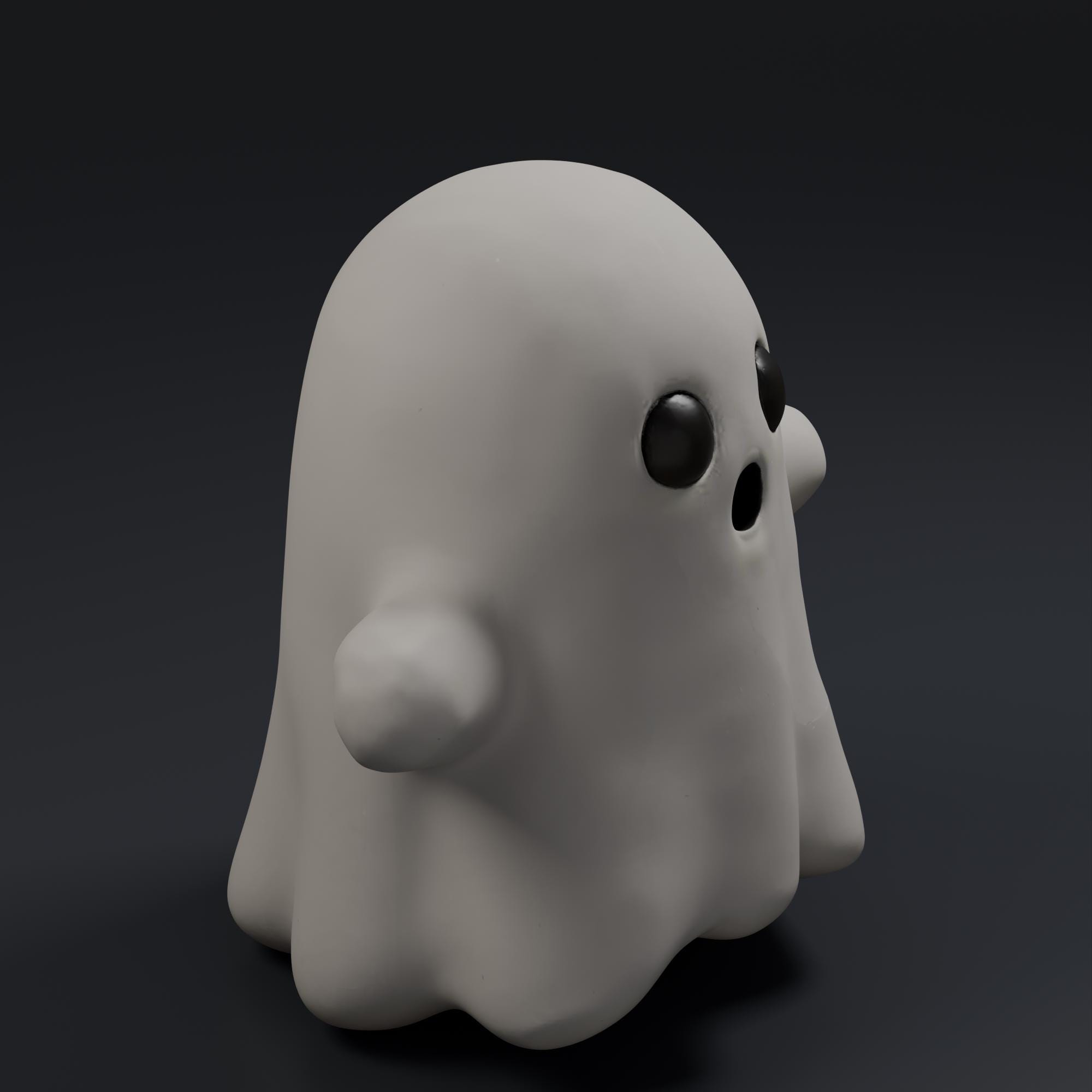 Cute Ghost STL File - Fantasy Tabletop Miniature 28mm Wargaming 3D Print
