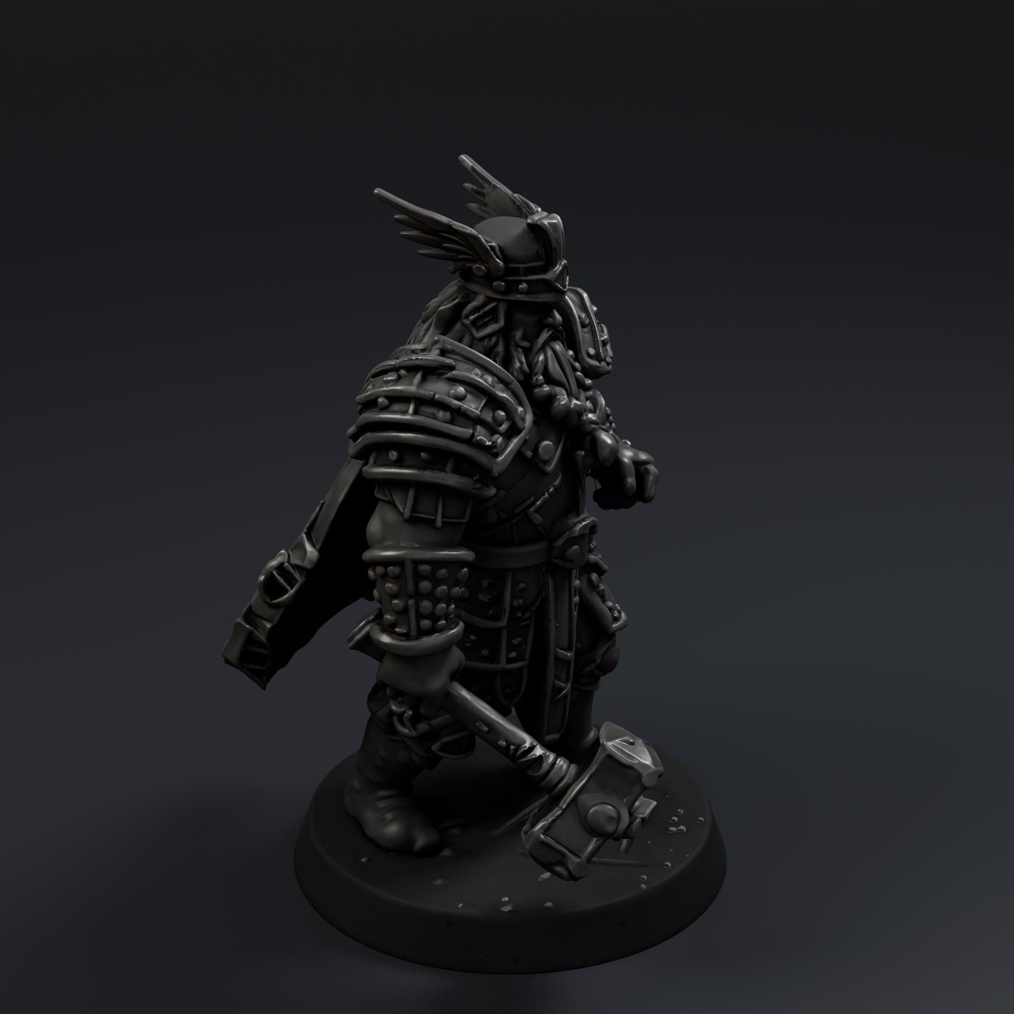 Dwarf Warrior Miniature Pack - 2 Sculpts