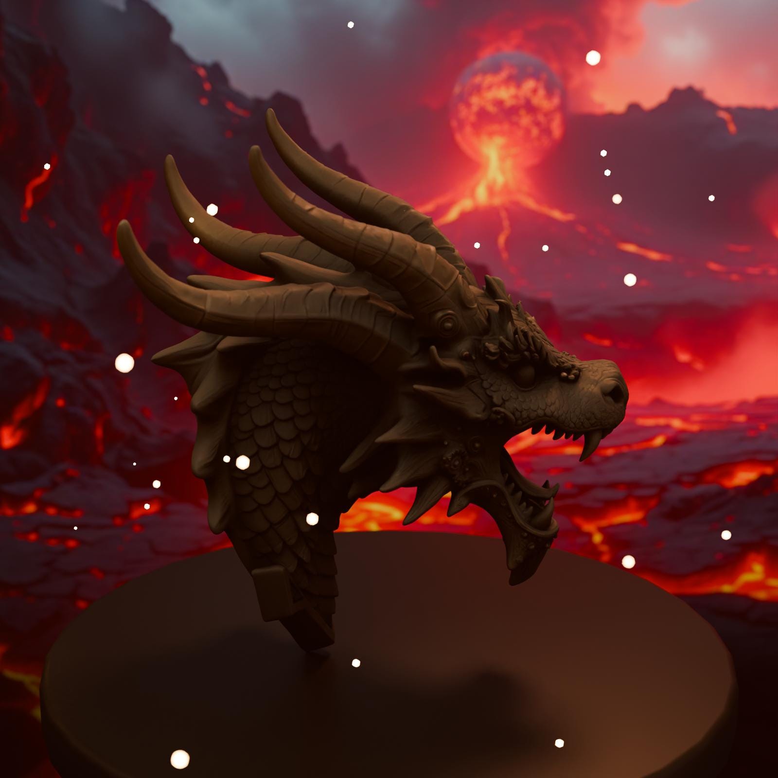 Dragon Head Miniature Pack - 3 Sculpts