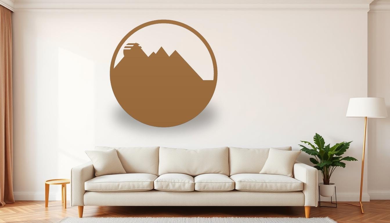 Mountain Scene CNC Cut Files Bundle, SVG DXF Laser Cut Files, Geometric Nature Sun Wall Art, Router Woodworking Digital Download