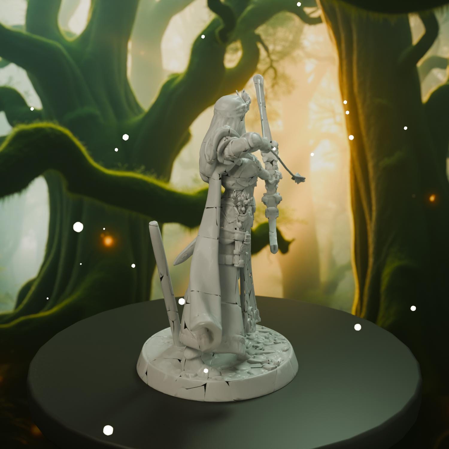 Fantasy Archer 1 STL File - Fantasy Tabletop Miniature 28mm Wargaming 3D Print