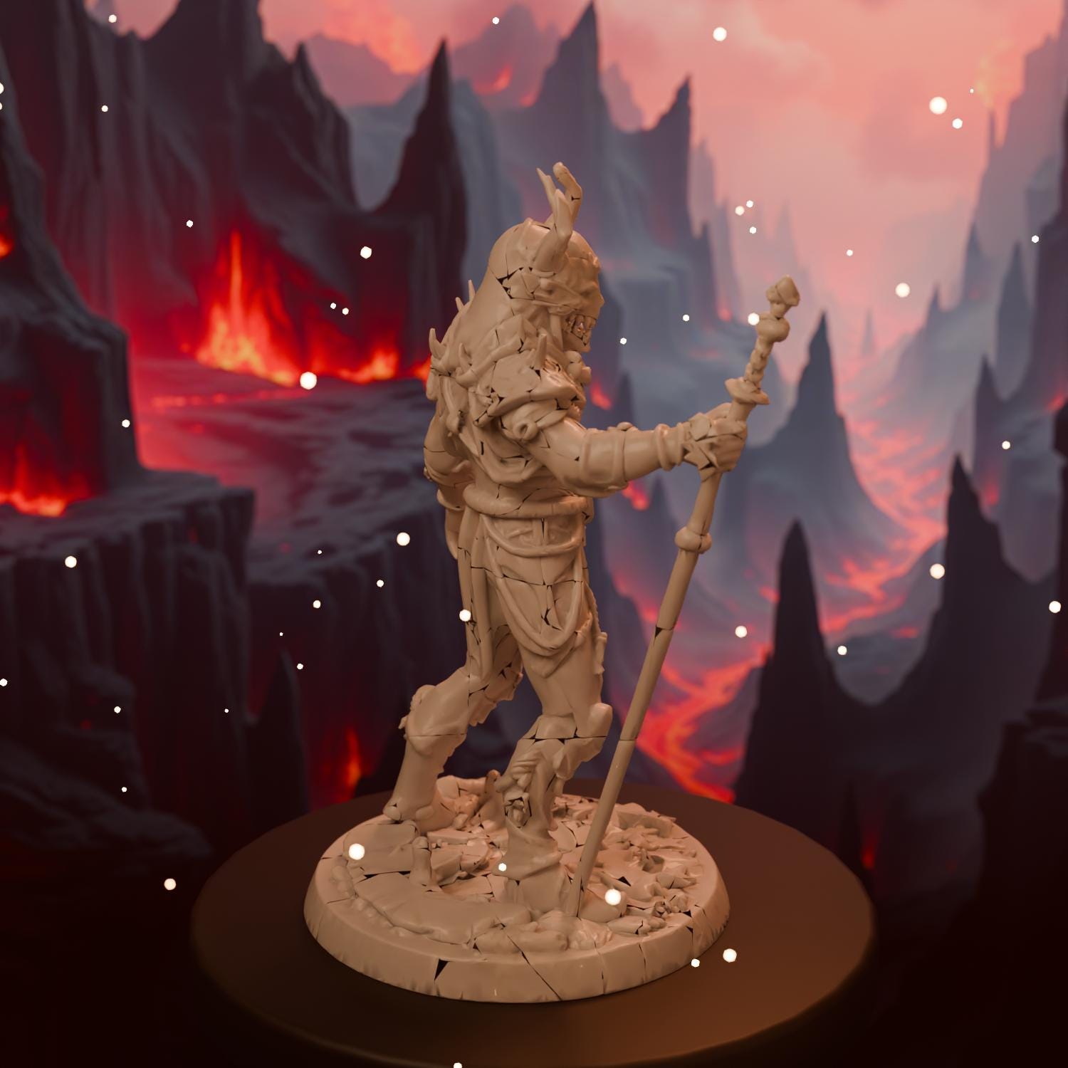 Oni Tabletop STL File - Fantasy Tabletop Miniature 28mm Wargaming 3D Print