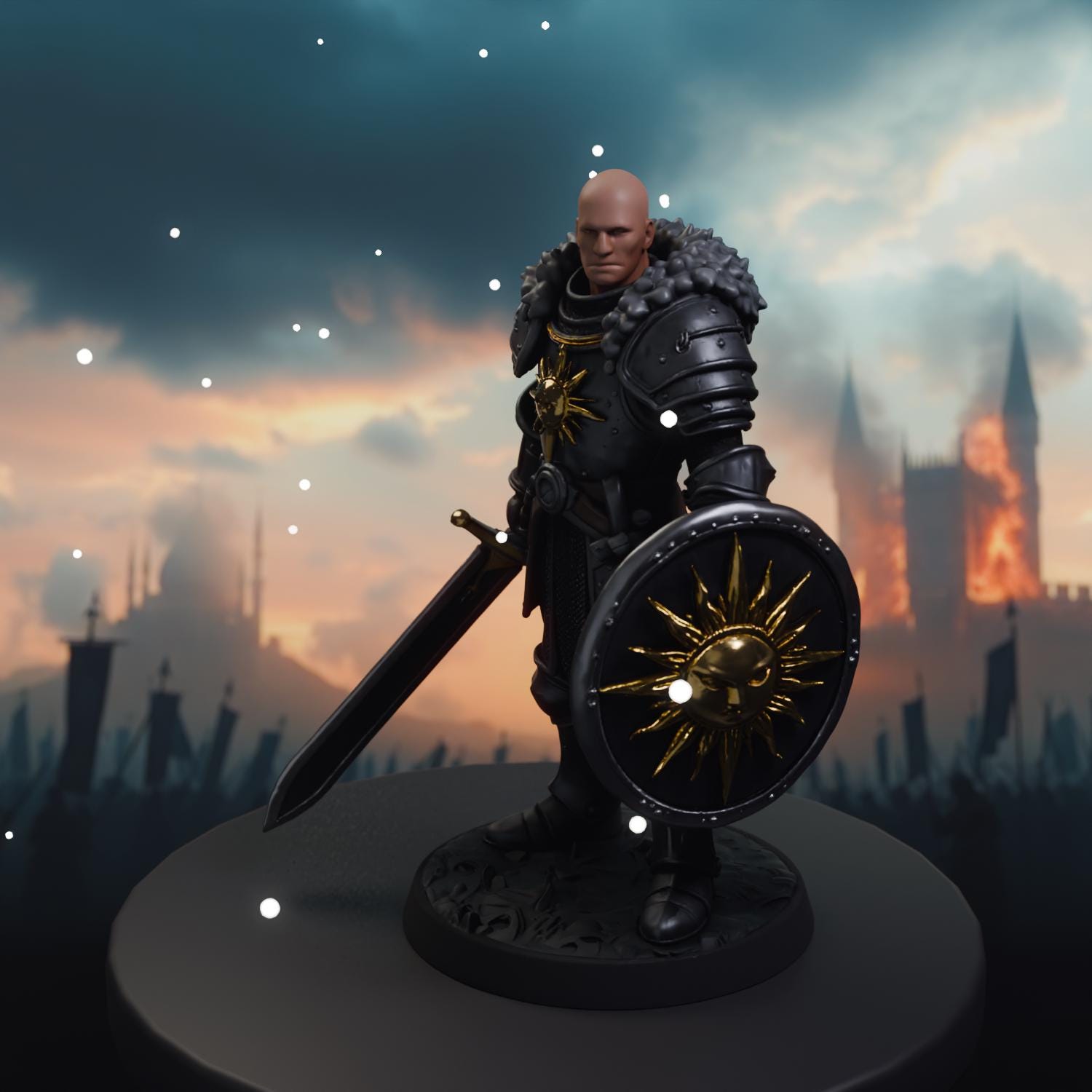 Human Foot Soldier STL File - Fantasy Tabletop Miniature 28mm Wargaming 3D Print