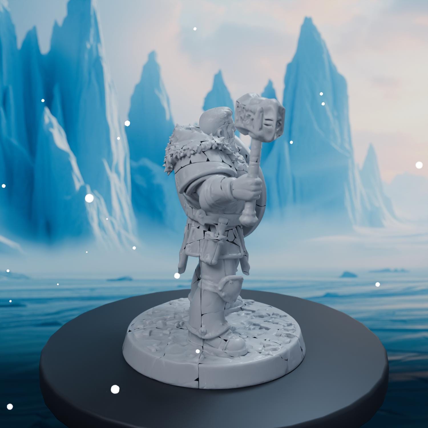 Vet Second In Line Officer Class STL File - Fantasy Tabletop Miniature 28mm Wargaming 3D Print