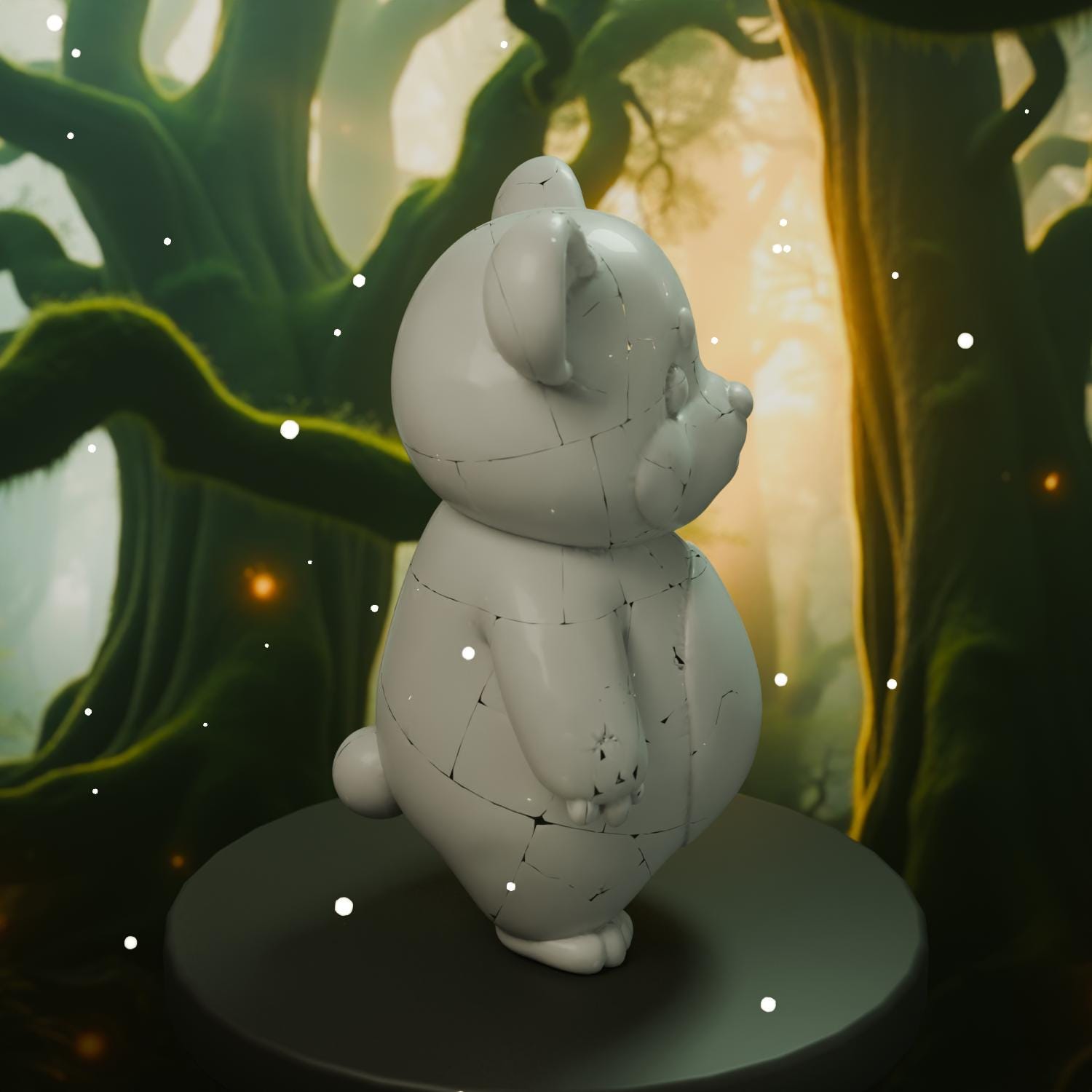 Cute Bear STL File - Fantasy Tabletop Miniature 28mm Wargaming 3D Print