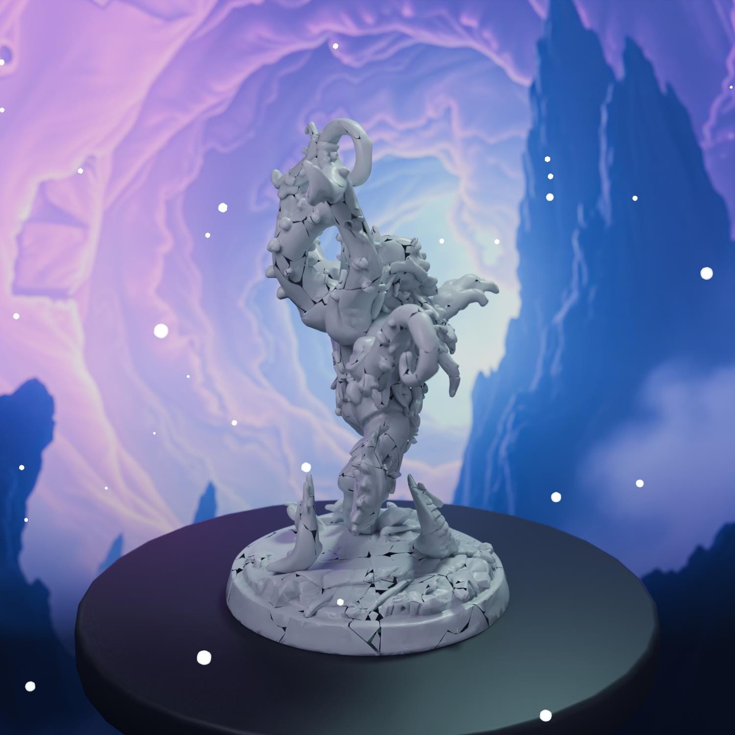 Eldritch Tentacle STL File - Fantasy Tabletop Miniature 28mm Wargaming 3D Print