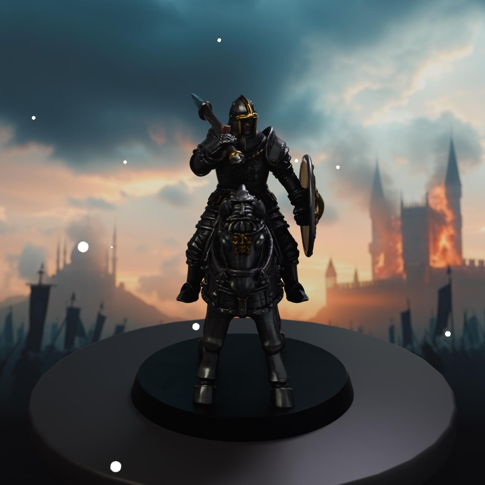 Medieval Knight 2 STL File - Fantasy Tabletop Miniature 28mm Wargaming 3D Print
