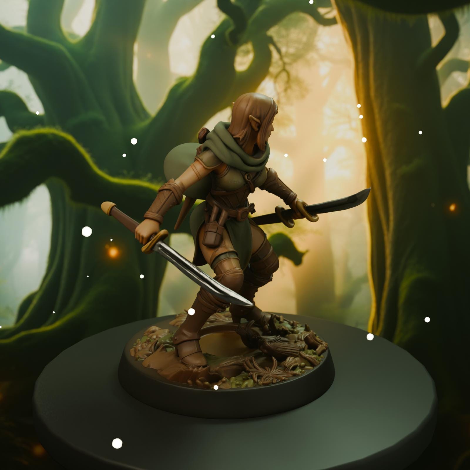 Wood Elf Scout Miniature Pack - 3 Sculpts