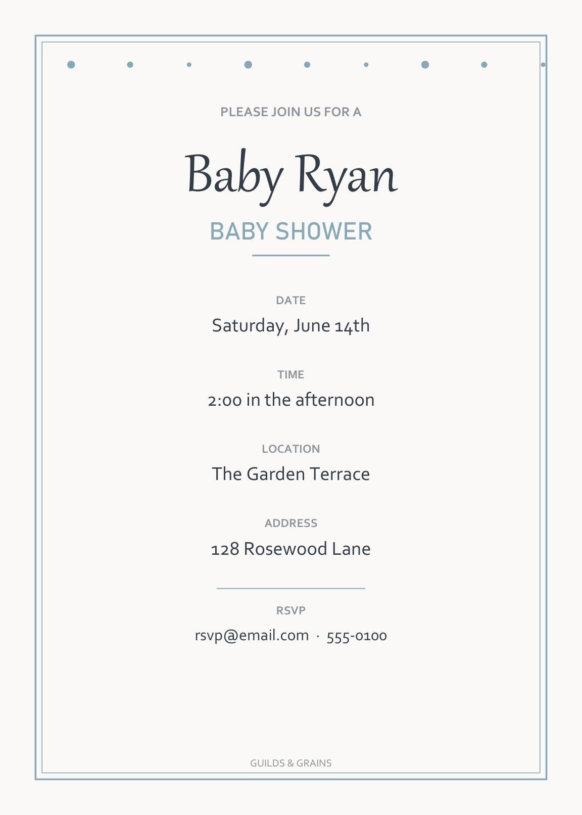 Baby Shower Invitation Template Editable, Printable Gender Neutral Baby Shower Invite, Instant Download Corjl Alternative
